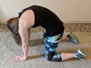 back stretch kneeling