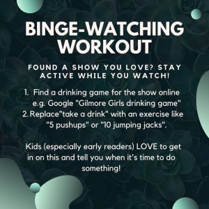 how to create a binge watching workout for your favorite tv show